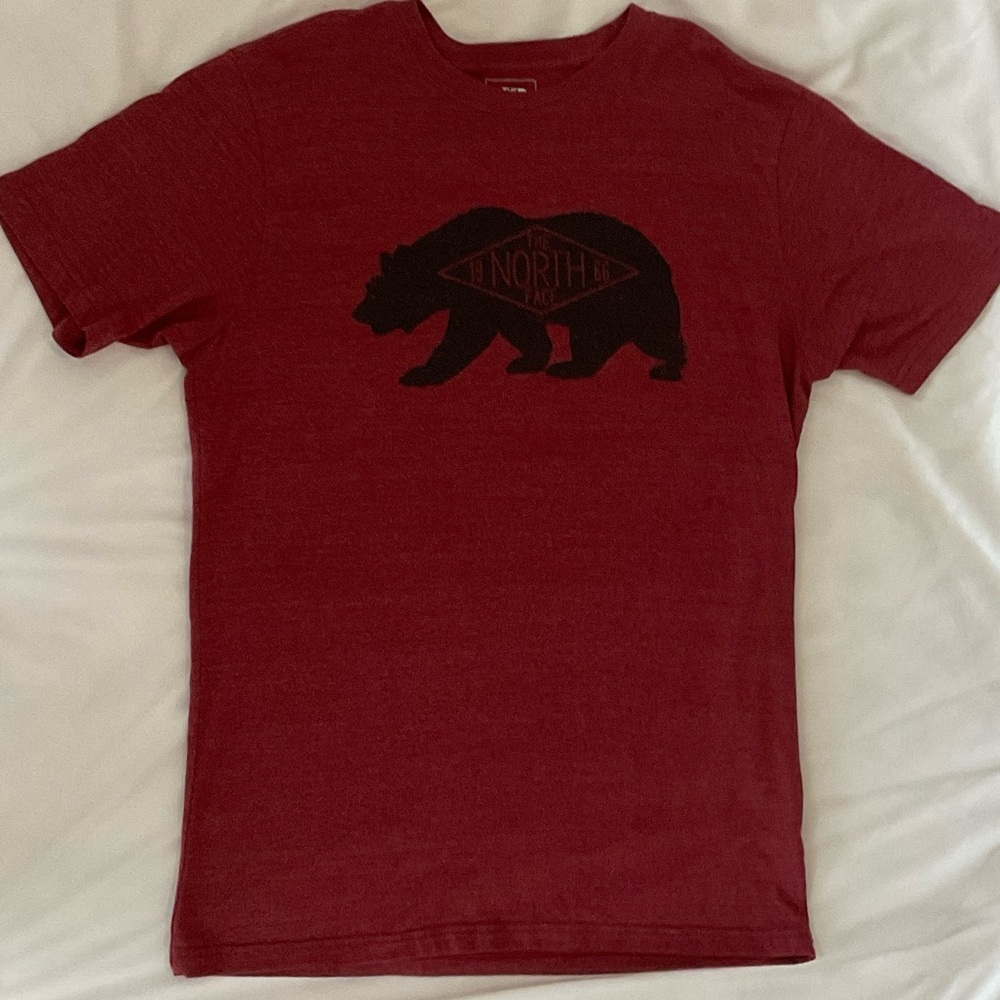 The North Face Maroon Bear Graphic Tee
